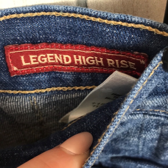 🔴 Lucky Brand High Rise Denim Cutoff Shorts | Size 25 | Distressed Hem - Picture 4 of 5